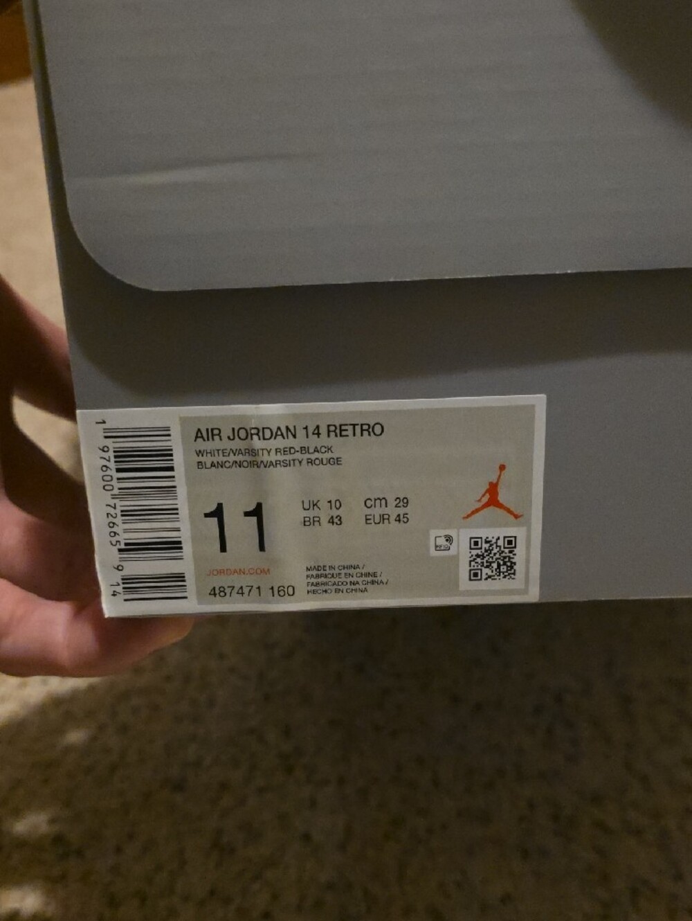 Jordan Black, White & Red Retro Basketball Shoes - Picture 2 of 5